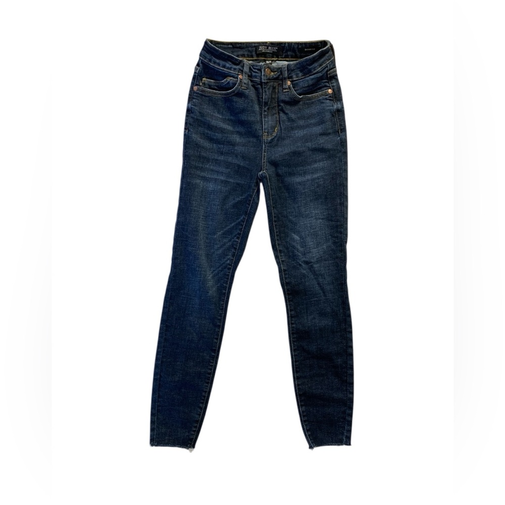 Judy Blue Dark Wash Skinny Fit Jeans High Waist Size 24